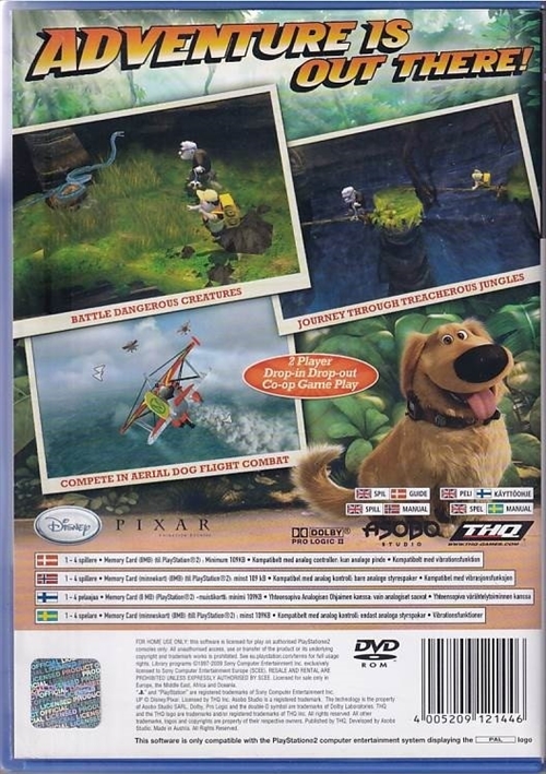 Disney Pixar Up - PS2 (B Grade) (Genbrug)